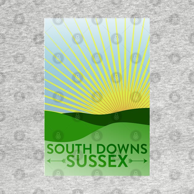 Sussex South Downs Artwork by McNutt